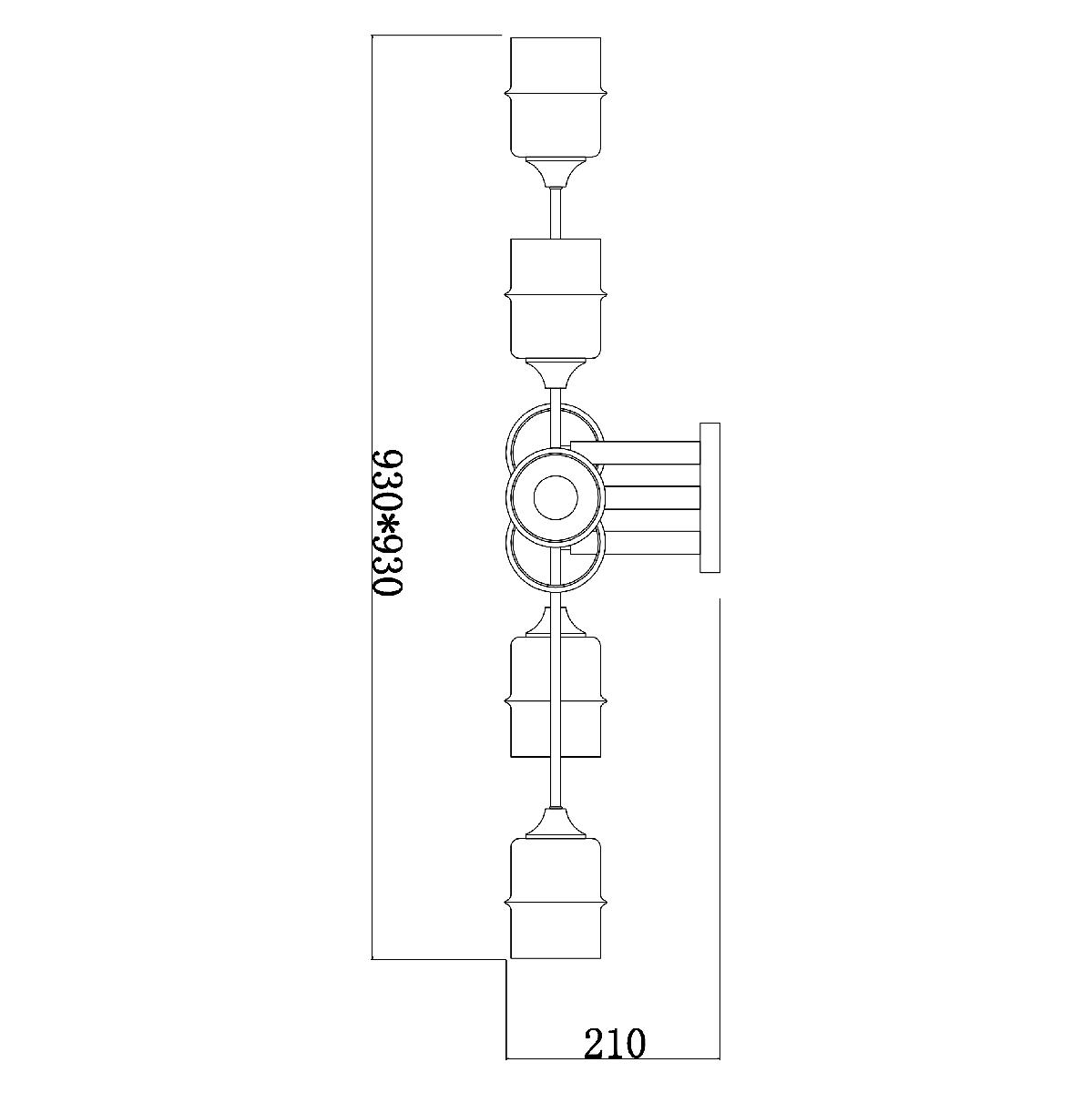 Потолочная люстра Escada Mondrian 699/8P