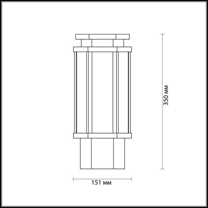 Уличный светильник Odeon Light Nature Gino 4048/1B