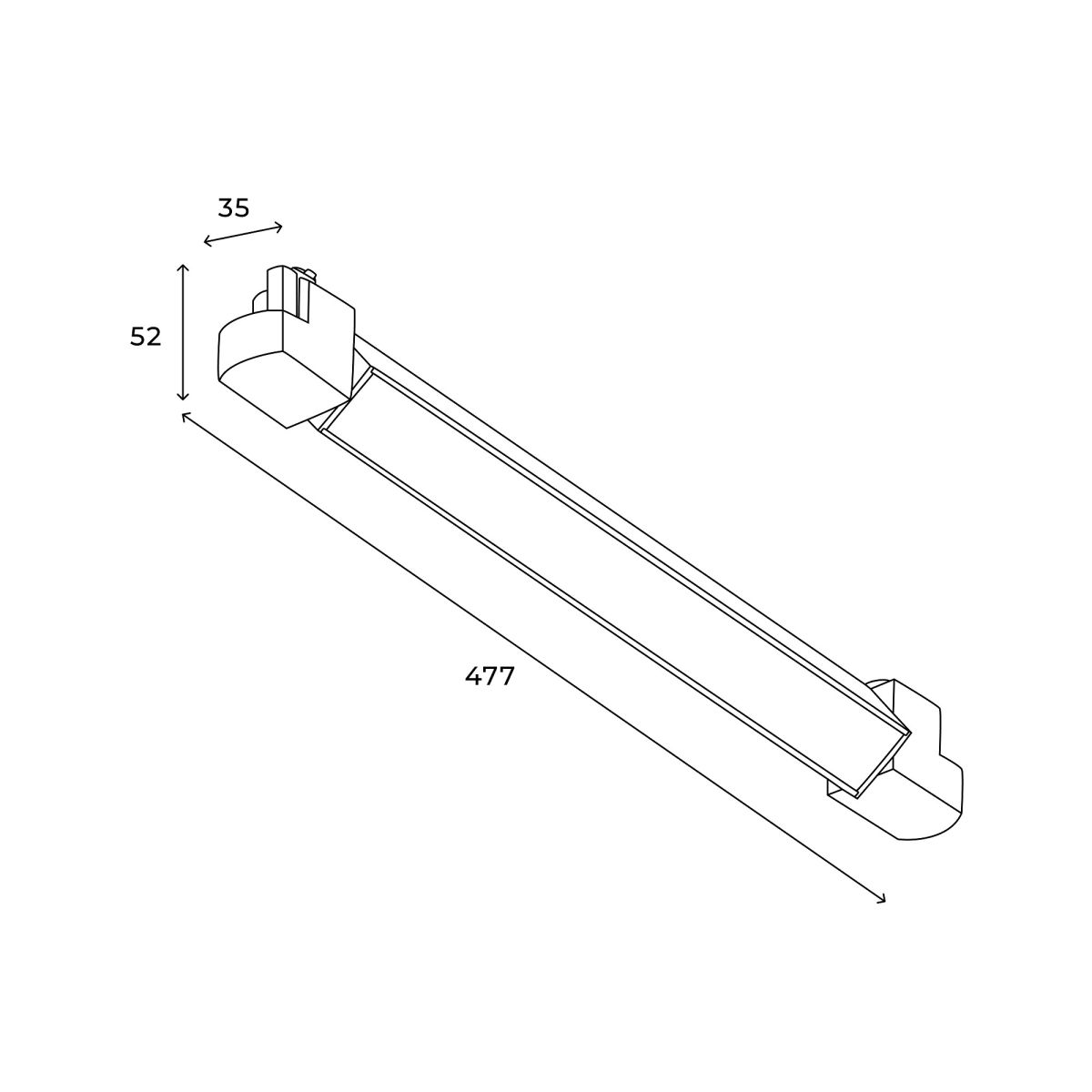 Трековый однофазный светильник Hesby Lighting Skylite HSBL_0046