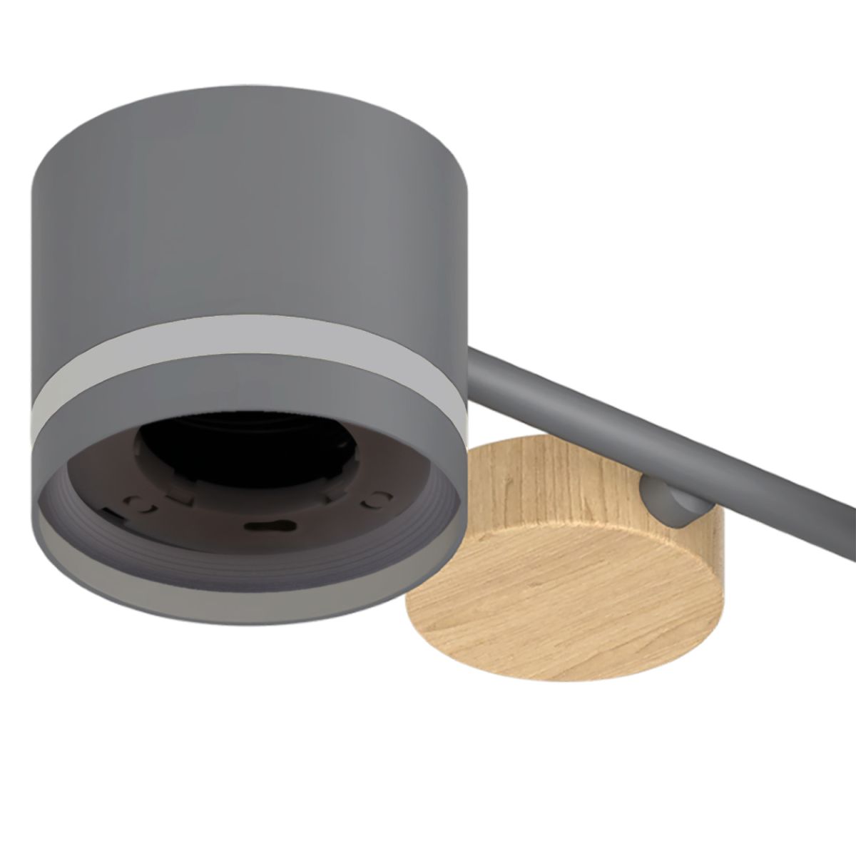 Люстра на штанге Reluce 68730-0.3-10 GX53 GREY+WOOD