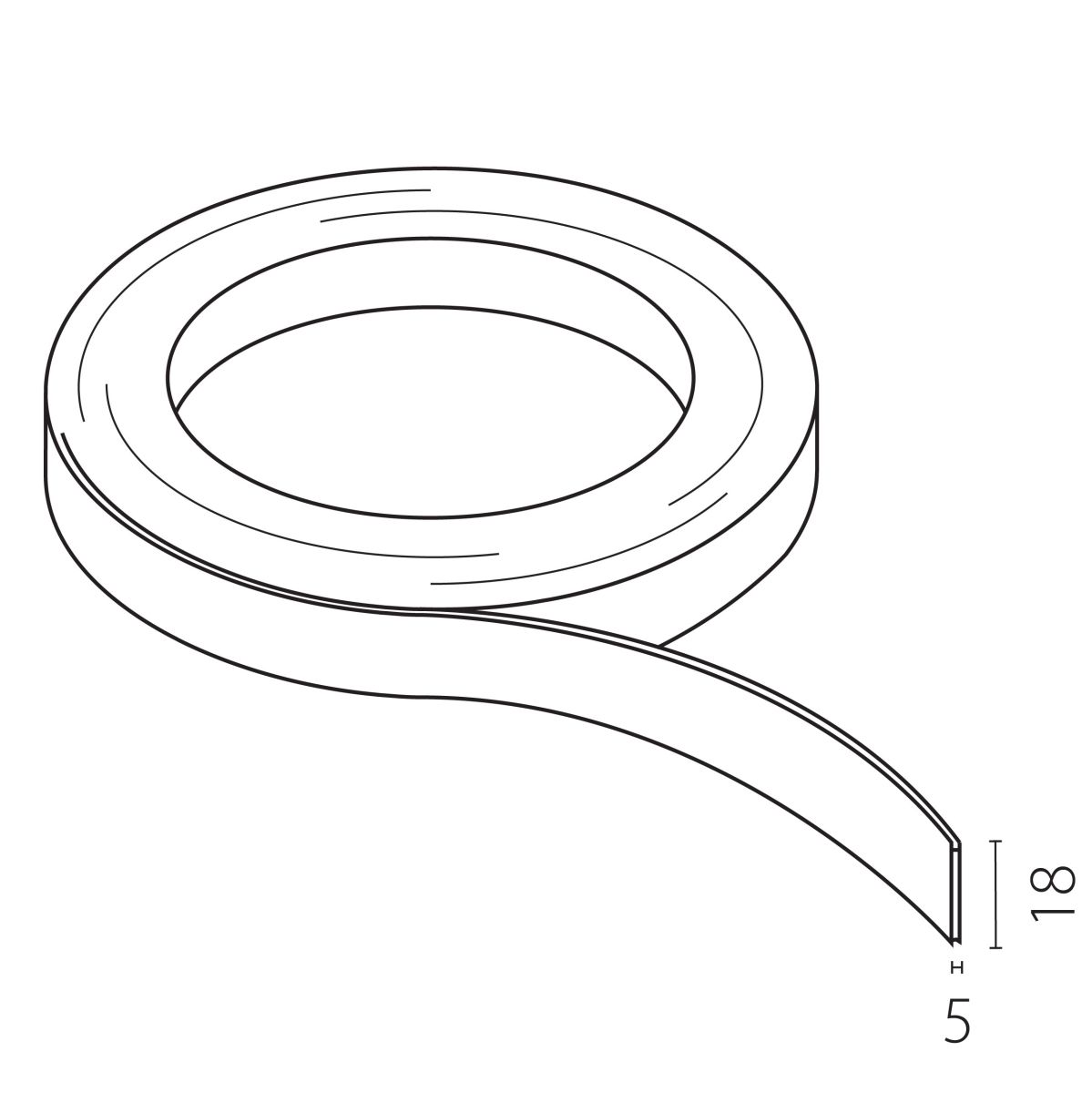Шинопровод гибкий 48V 10м оранжевый Lightstar Due Hermes 510103