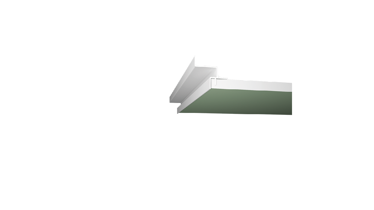 Безрамный теневой алюминиевый профиль SWG PRO FGC-20-WH-2 022513