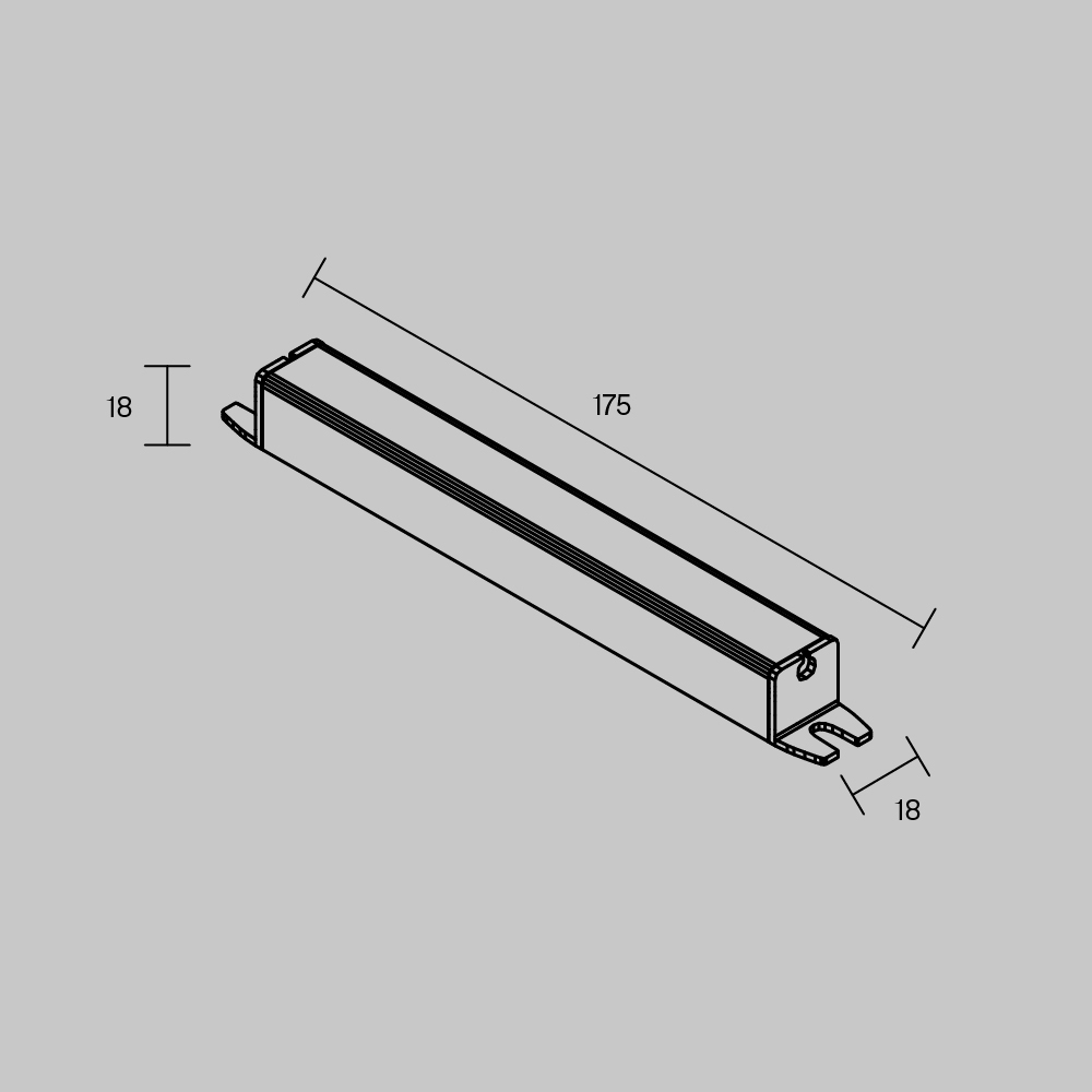 Блок питания Maytoni Led Strip PSL003 12В 24Вт IP20 811016