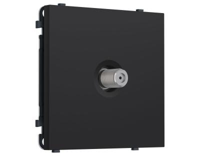 Комплект механизма TV розетки SAT SIGMA Черный Мягкое касание 5-2400MHz 3.5dB QUANT PRO Ambrella Volt MS993050 (SP9930, PR215)