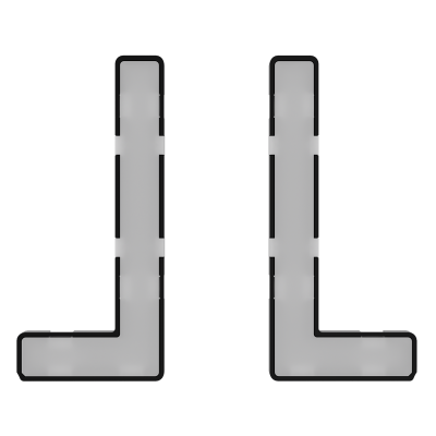 Модули подсветки клавиш выключателя/переключателя двухклавишного Voltum S70 VLS080401