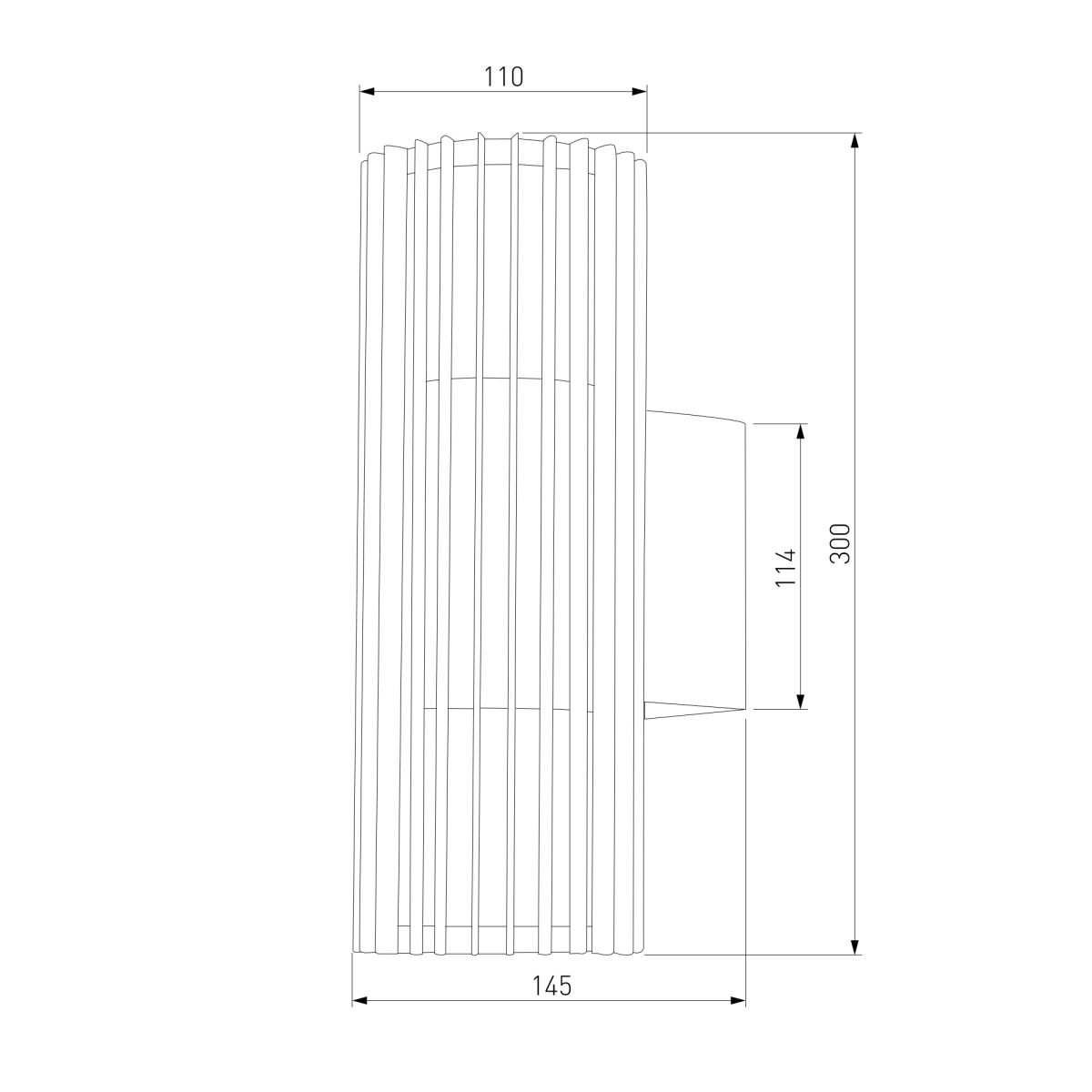 Уличный настенный светильник Elektrostandard Entero 35189/W черный 4690389219344 a072082