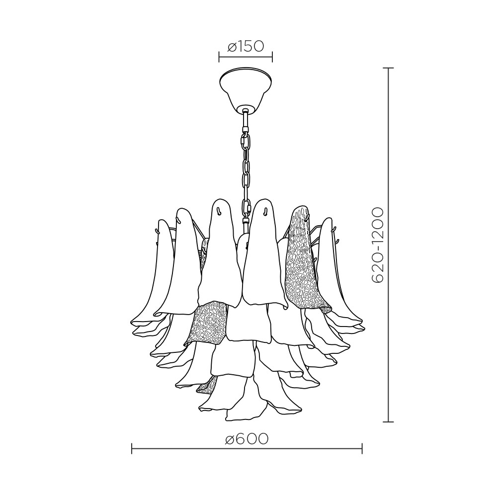 Подвесная люстра Modelux ML.6777.10P GD