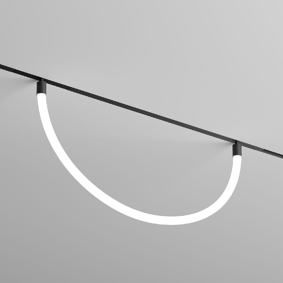 Трековый однофазный светильник Denkirs Smart Ray DK8060-BK