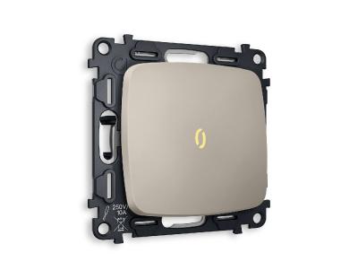 Комплект механизма 1-кл выключателя с подсветкой Ambrella Volt Omega MO362010