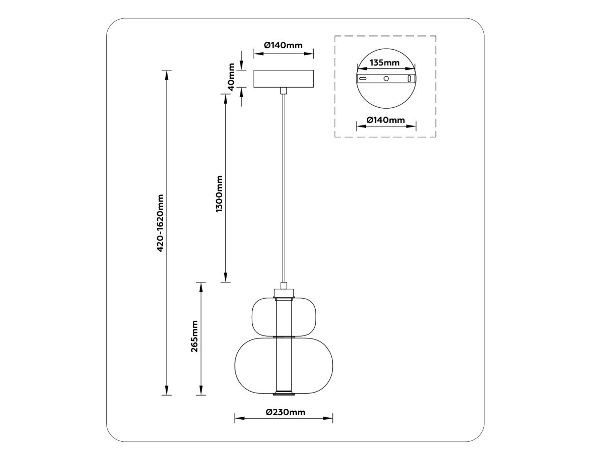 Подвесной светильник Ambrella Light High Light Modern LH11052