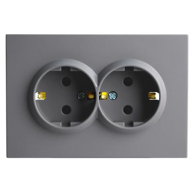 Розетка 2-местная СЗК Stekker 250В 16А Эмили RST16-5114-05ZK 50252 Розетка 2-местная СЗК Stekker 250В 16А Эмили RST16-5114-05ZK 50252