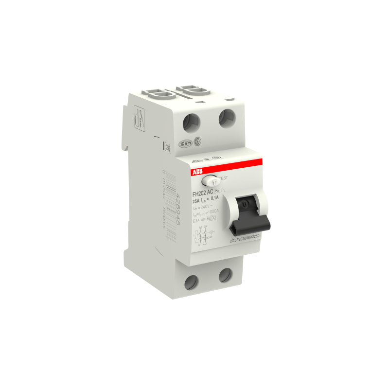 УЗО ABB FH202 2P 25A 100mA  AC