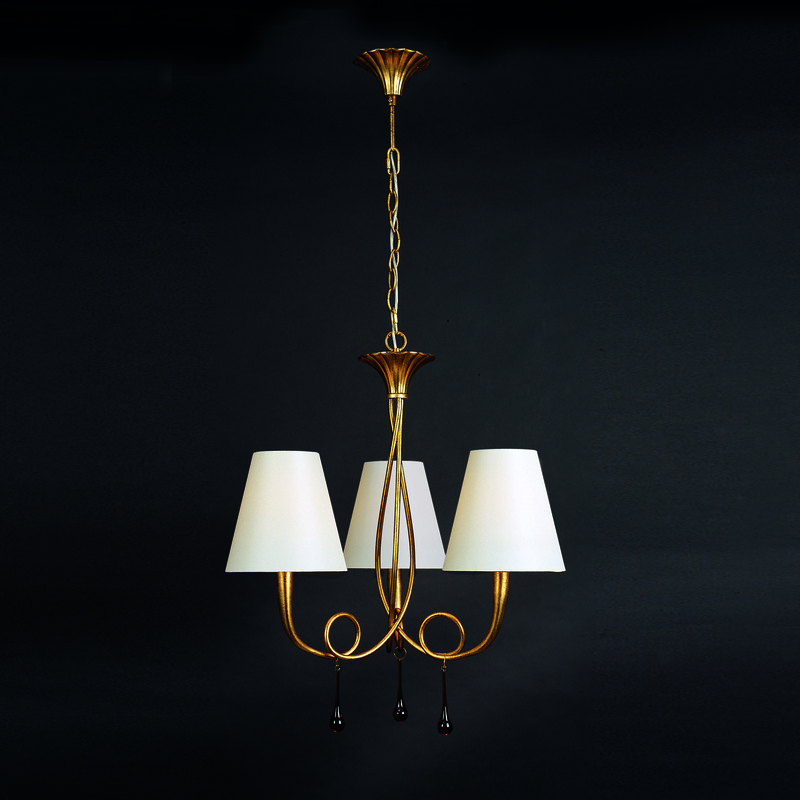 Подвесная люстра Mantra Paola Painted Gold 3542