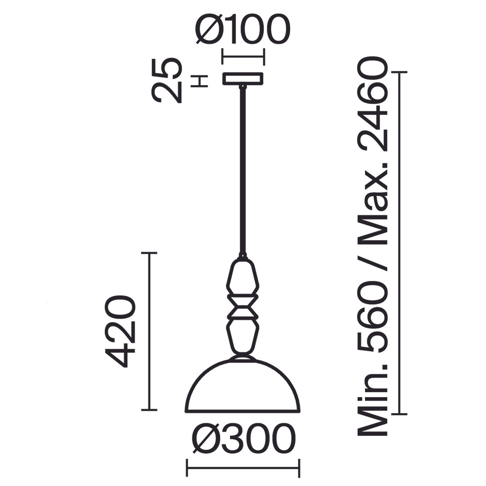 Подвесной светильник Freya Tela FR2061PL-01BS3