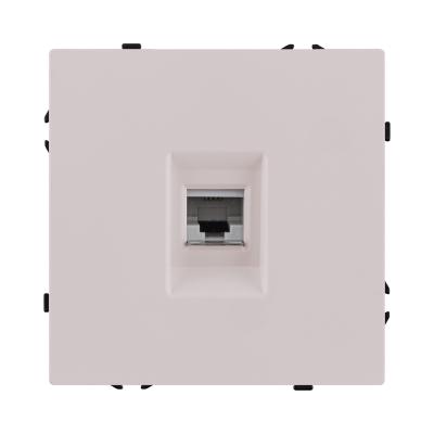 Розетка телефонная RJ11, кашемир матовый Kollinger Eclipse EC-019CM