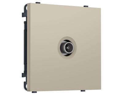 Комплект механизма TV розетки оконечной SIGMA Кашемир 50-870 MHz 1dB QUANT PRO Ambrella Volt MS353010 (SP3530, PR202)