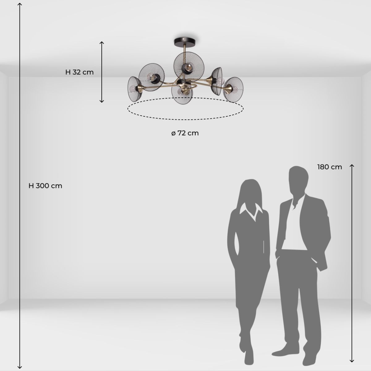 Люстра на штанге De Markt Вита 220014206