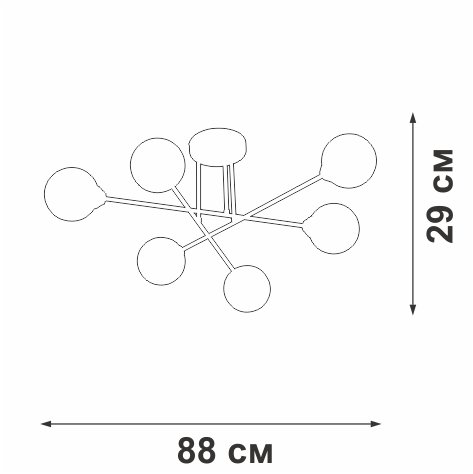 Потолочная люстра Vitaluce V3931-1/6PL
