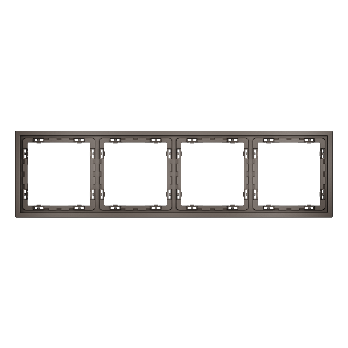 Рамка пластиковая Voltum S70 на 4 пост, (капучино) VLS100414